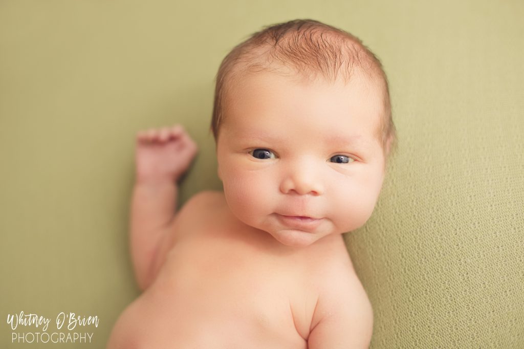 Awake newborn photos – Newton baby photos