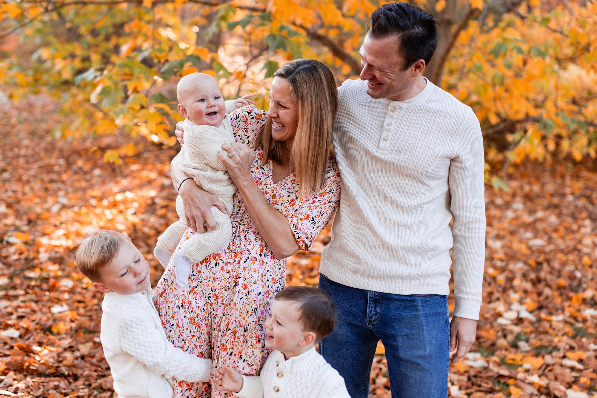 Boston Fall Family Photos - lifestyle pictures