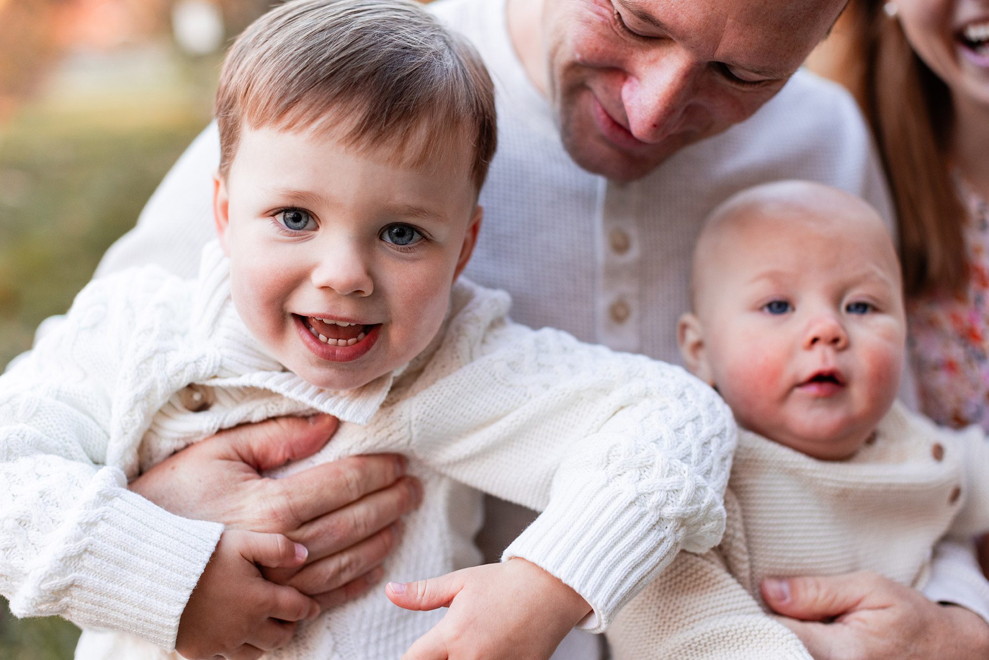 Boston Fall Family Photos - ticking toddler