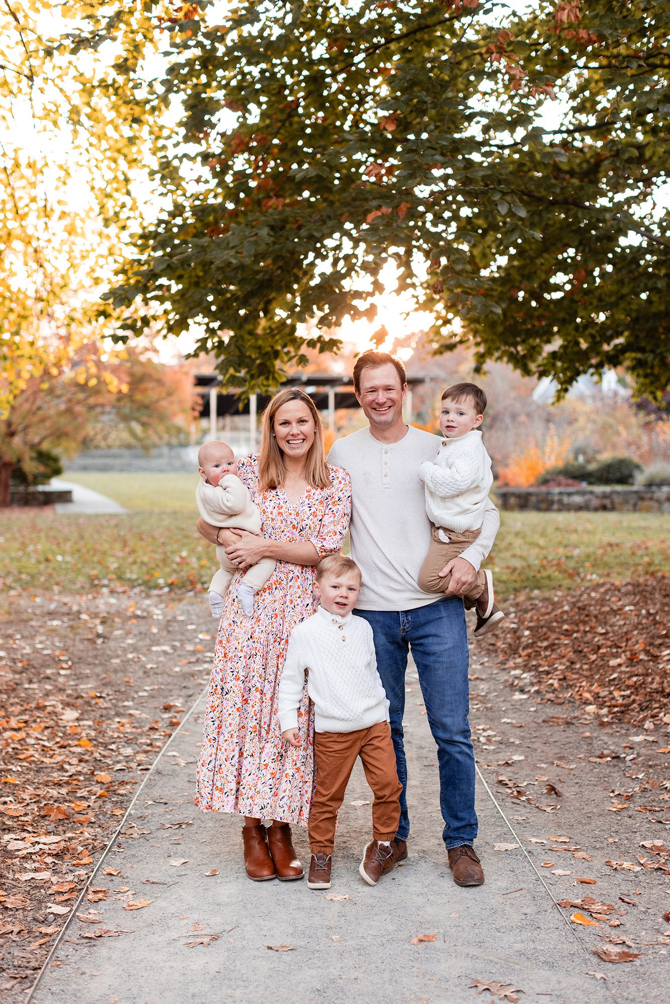 Boston Fall Family Photos - portrait in the park