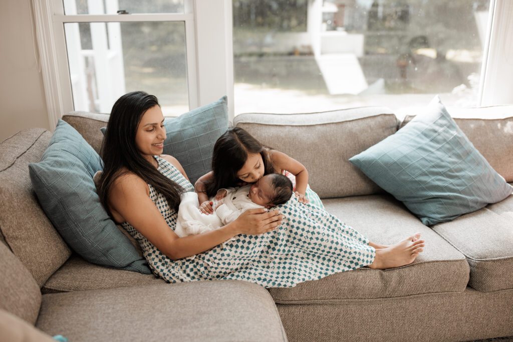 in-home newborn or family photo session