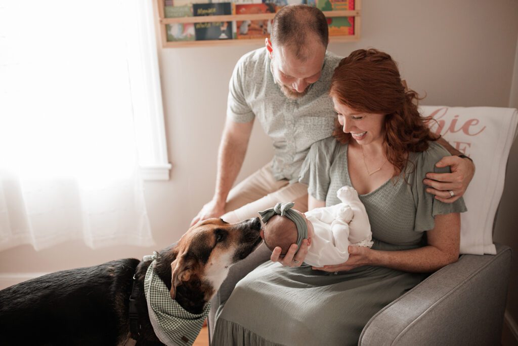 in-home newborn or family photo session