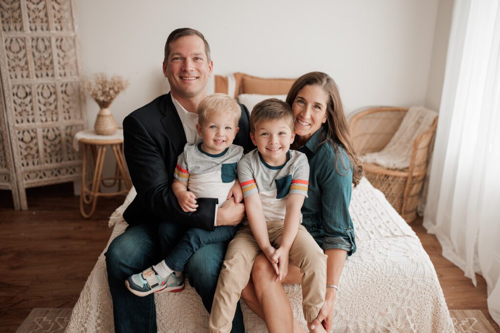 Boston family photos in studio