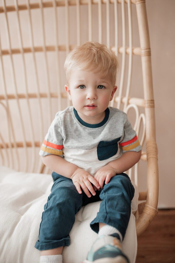 Boston family photos in studio