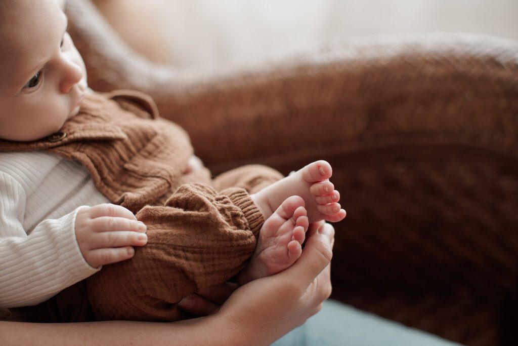 Is my baby too old for newborn photos - tiny baby toes