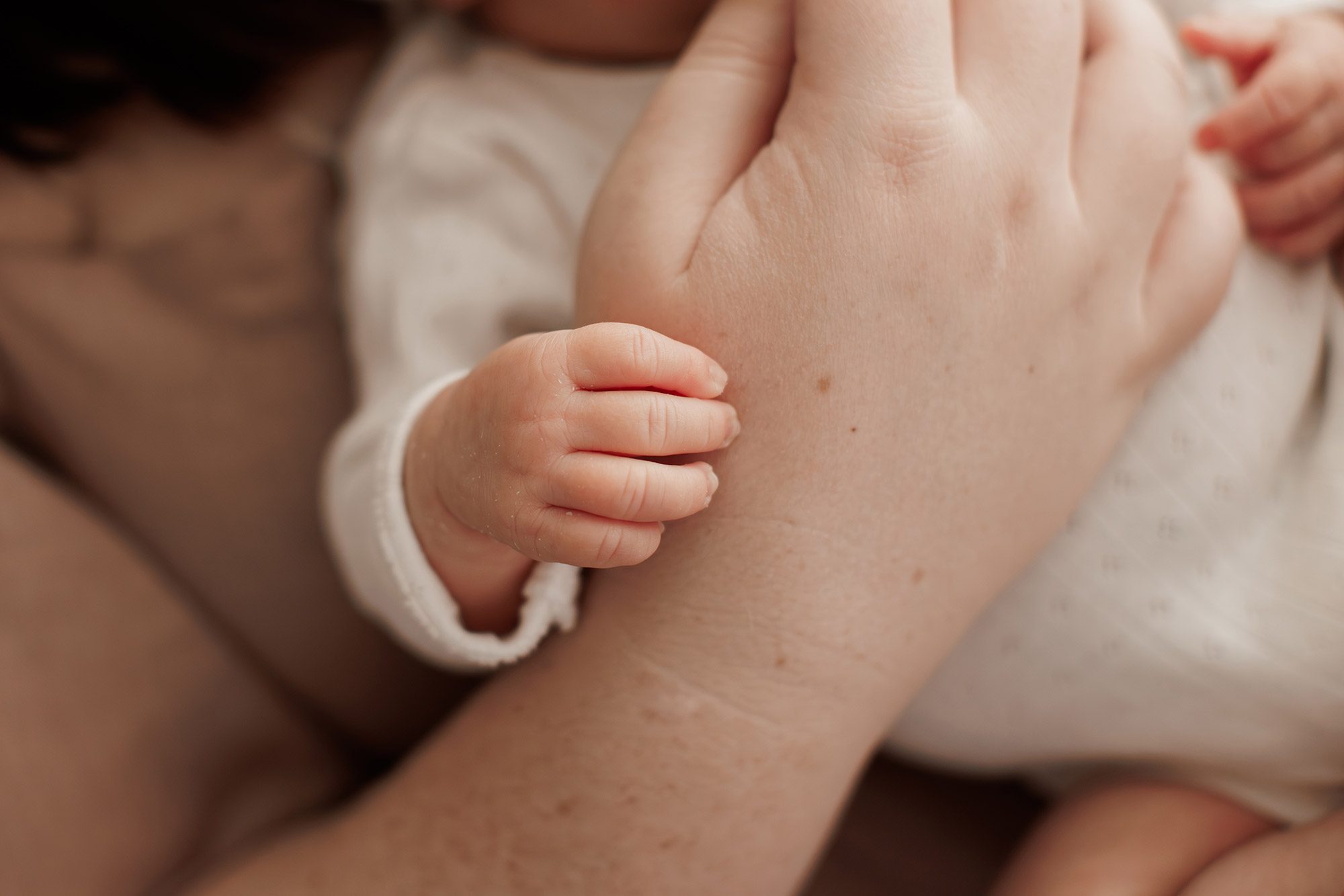 cozy minimalist newborn photoshoot Boston -