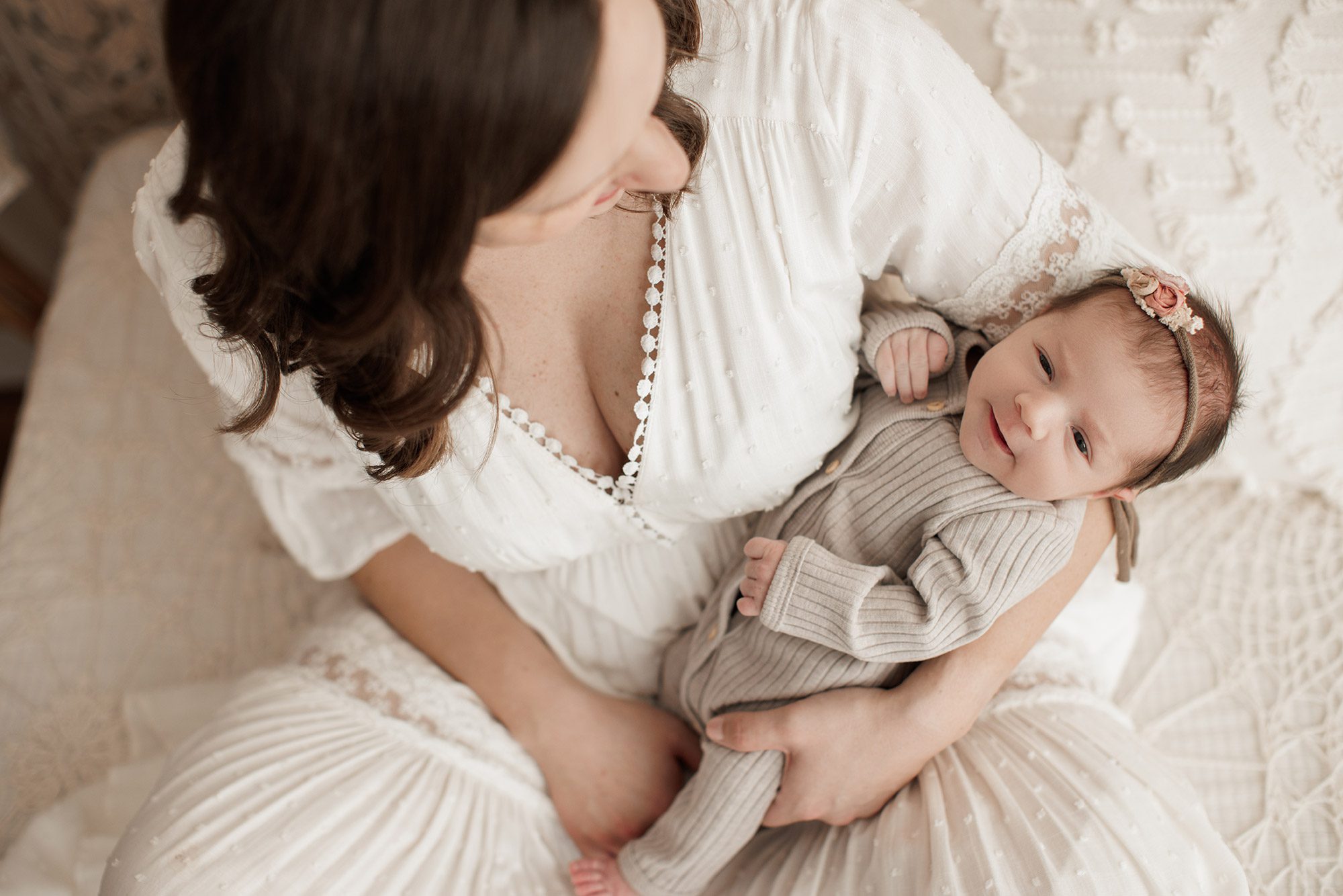 Best Location for a Newborn Photoshoot - baby smiling