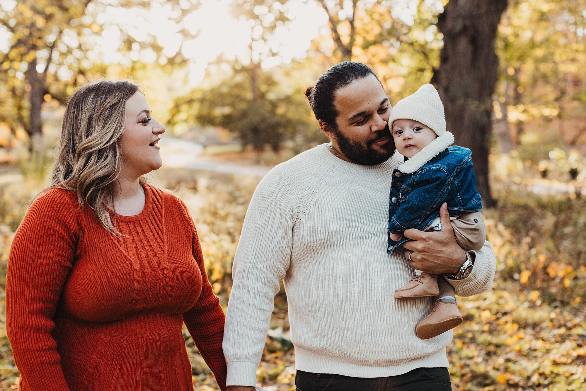 Annual Family Photos Boston Photographer - dad holding baby
