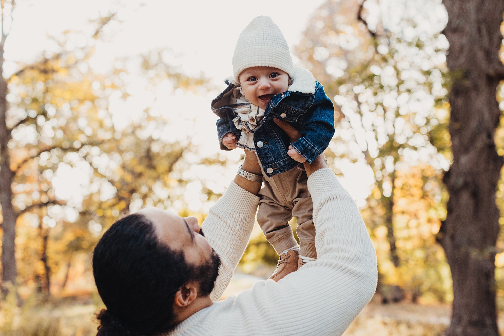 Annual Family Photos Boston Photographer - baby in the air
