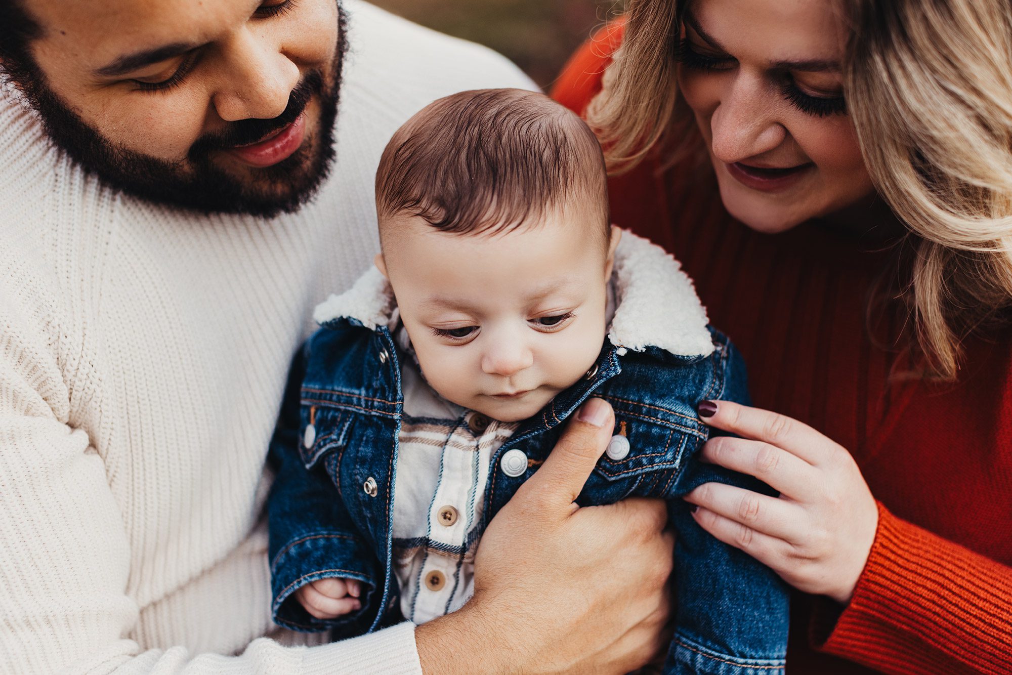 Annual Family Photos Boston Photographer - snuggling baby