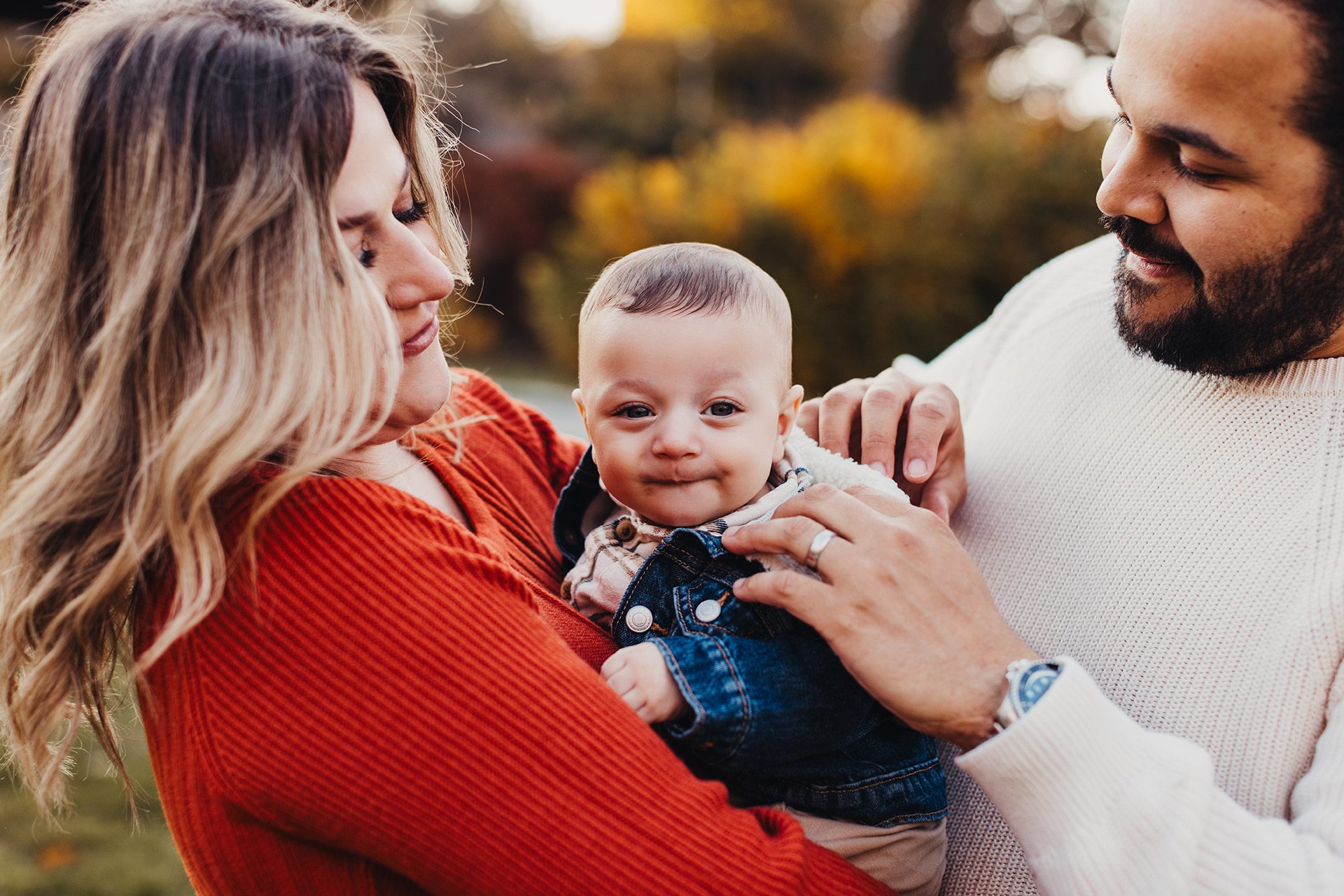 Annual Family Photos Boston Photographer - little boy looking at the camera