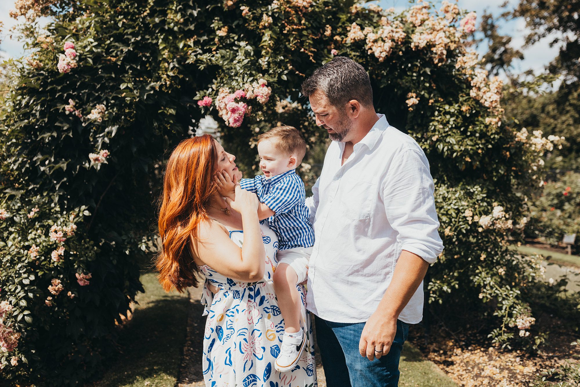 Maternity Photos at the Kelleher Rose Garden in the Fens