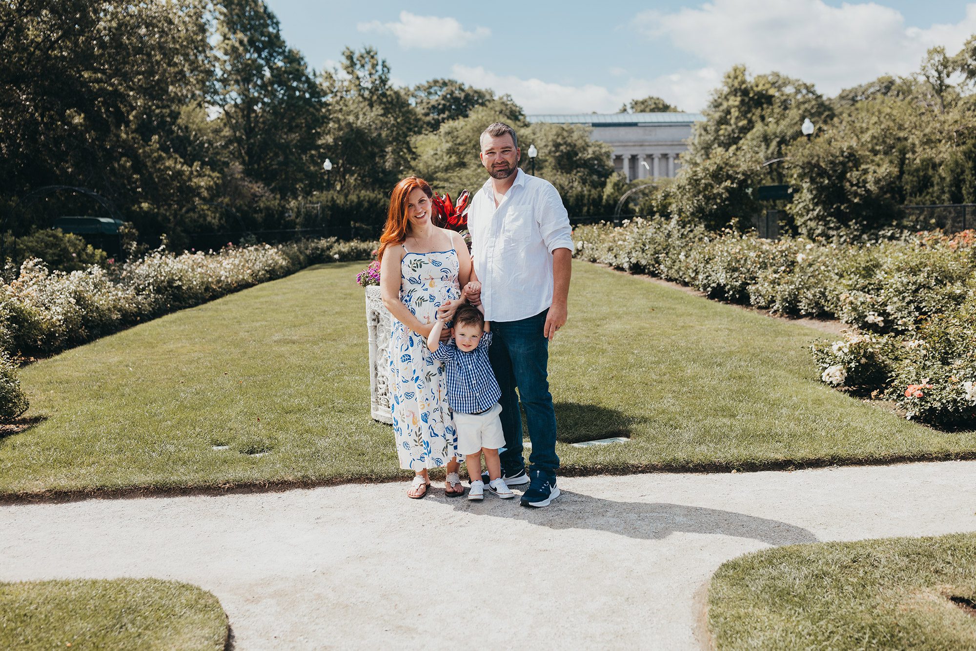 Maternity Photos at the Kelleher Rose Garden in the Fens