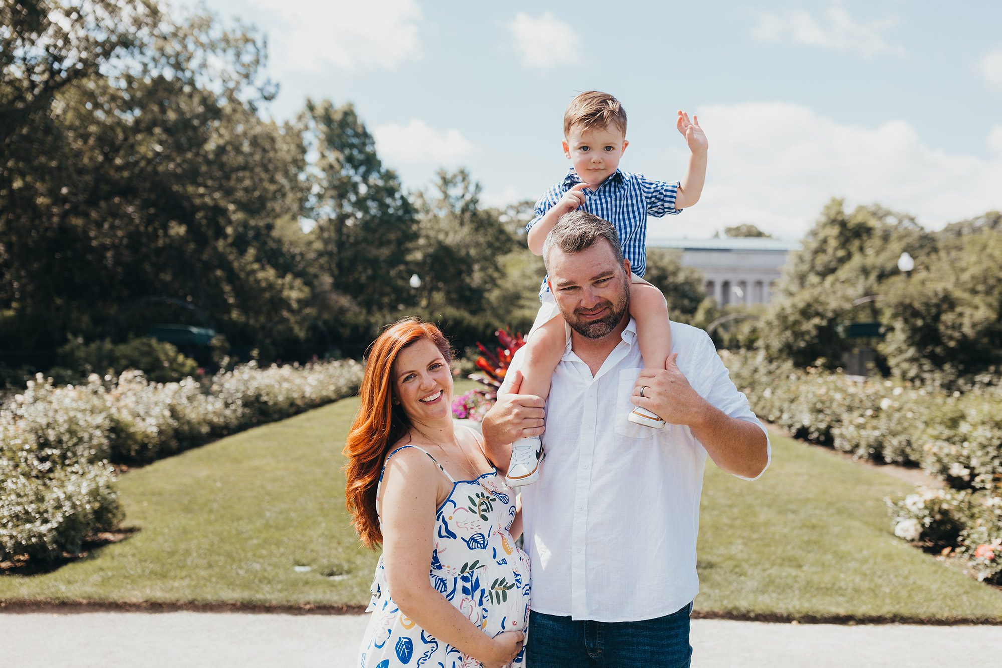 Maternity Photos at the Kelleher Rose Garden in the Fens