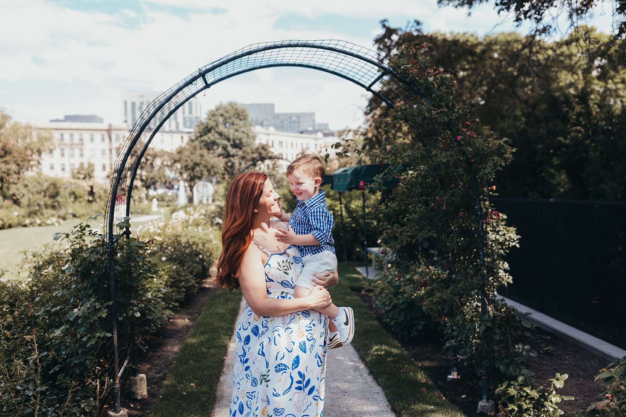 Maternity Photos at the Kelleher Rose Garden in the Fens