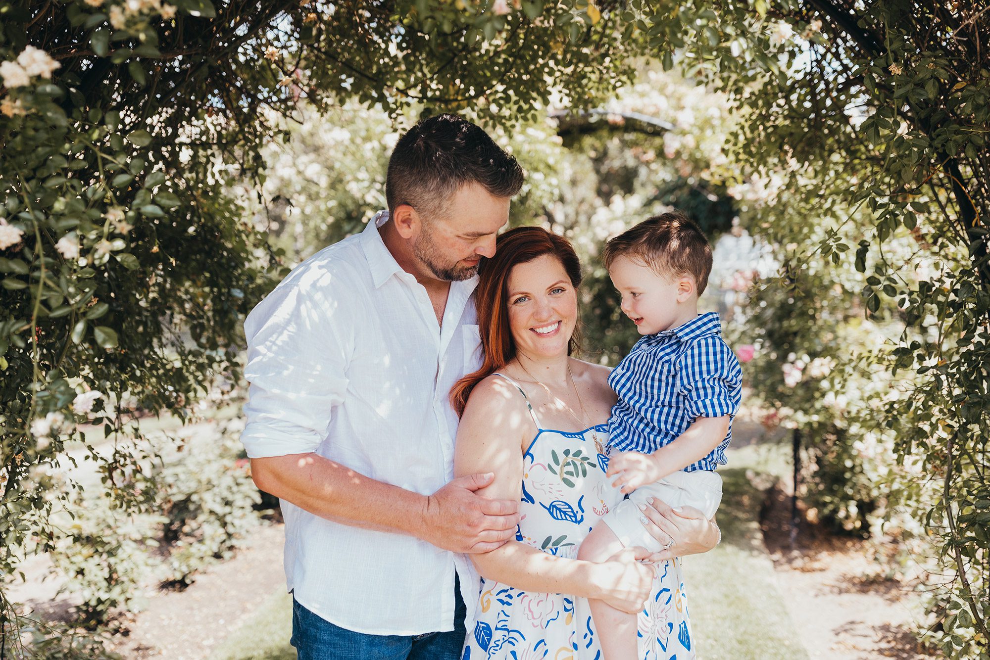 Maternity Photos at the Kelleher Rose Garden in the Fens