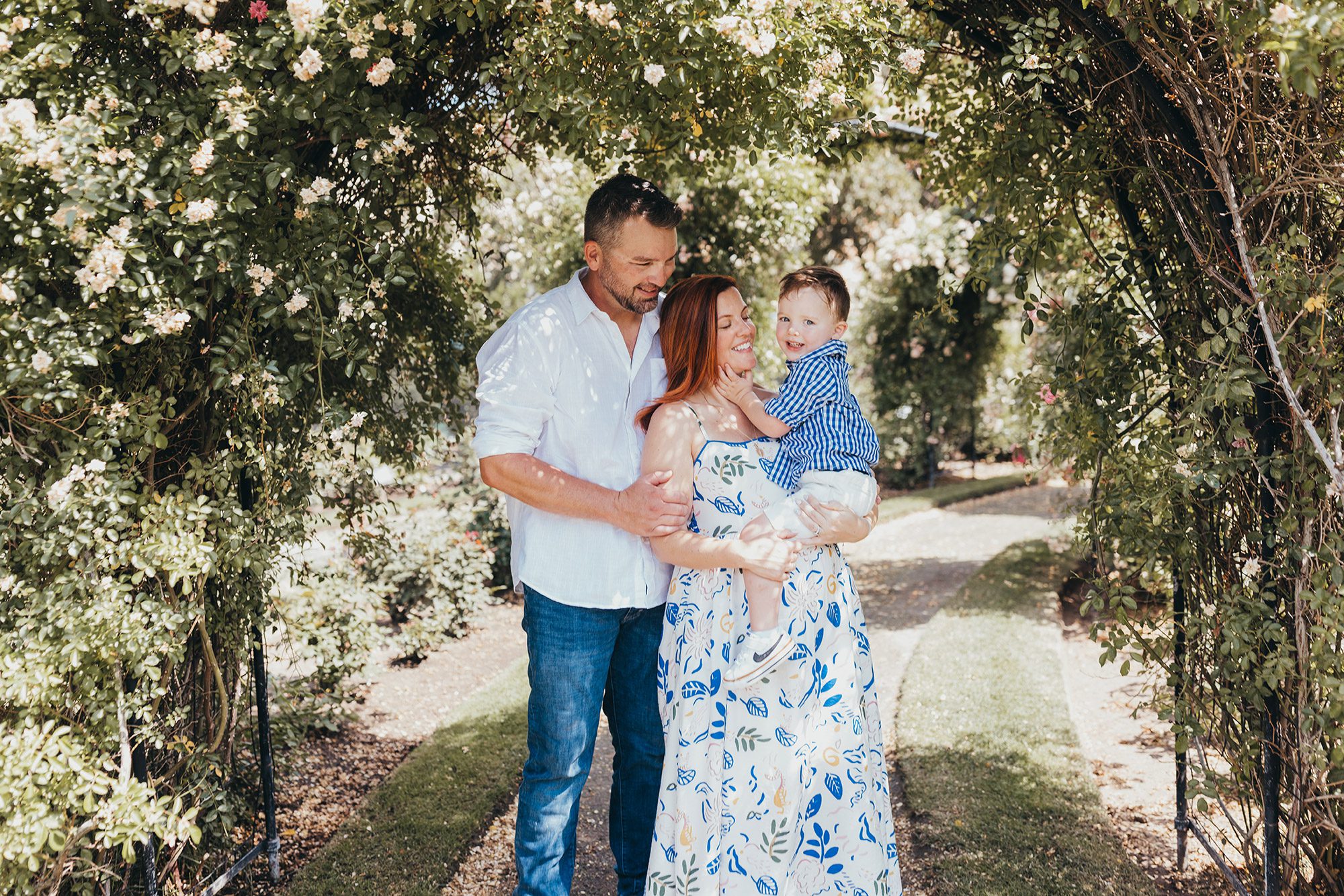 Maternity Photos at the Kelleher Rose Garden in the Fens