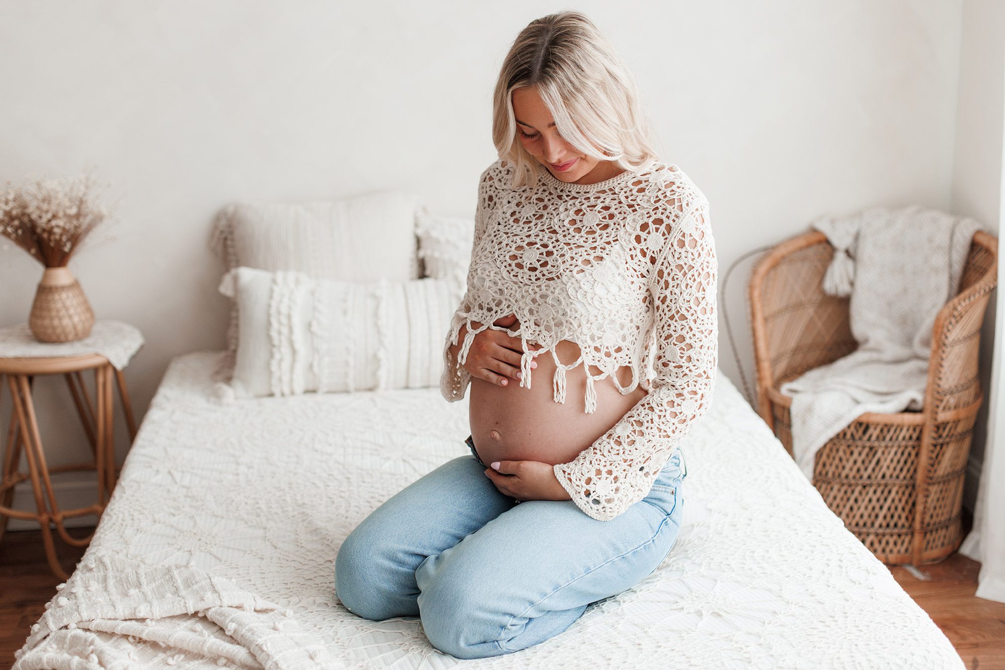 Indoor Winter Boston Maternity Photos: Why a Studio Session Is THE Choice for Your Winter Due Date